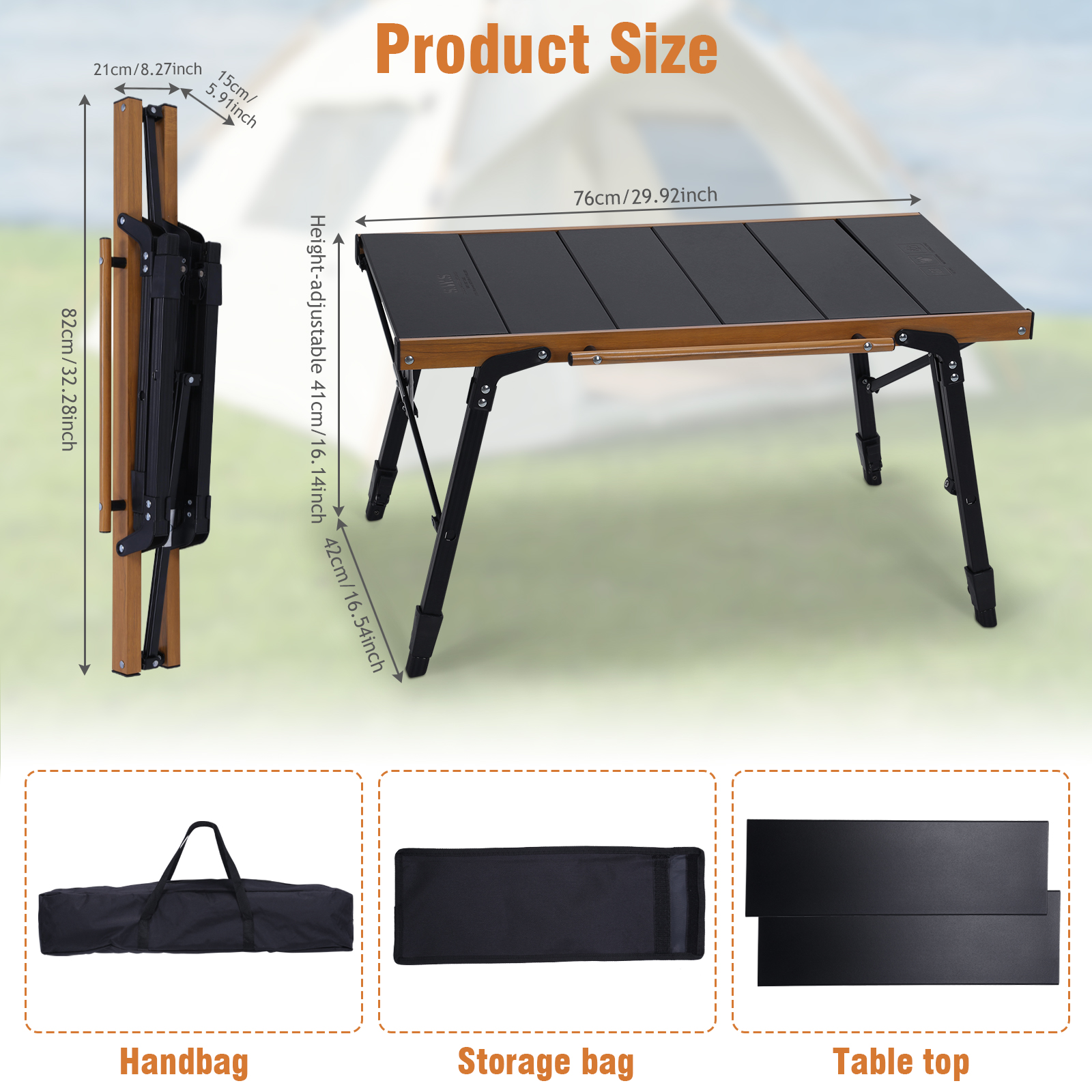 Portable Camping Table with St - Camping Cooking Table incelemesi ve fiyatı