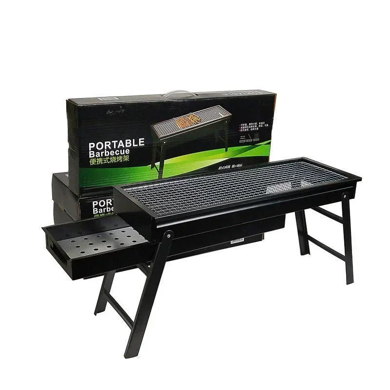 New Large BBQ Barbecue Grill F - Camp Grill Portable Folding incelemesi ve fiyatı