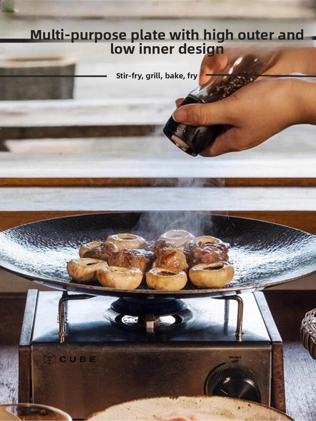 Outdoor Cast Iron Charcoal Gri - Camping Cooking Portable incelemesi ve fiyatı