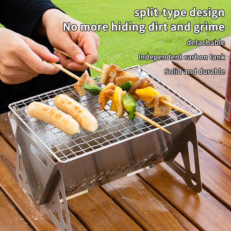 Portable Folding Stainless Ste - Camp Grill Portable Folding incelemesi ve fiyatı