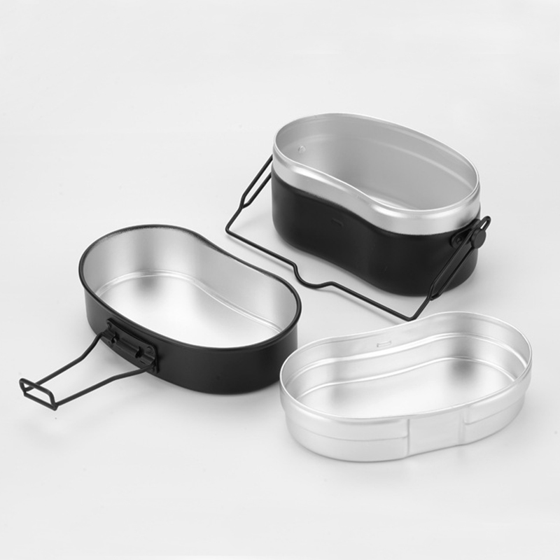 Aluminum Lunch Box Cookware Ou - Camping Cooking Kit Box incelemesi ve fiyatı