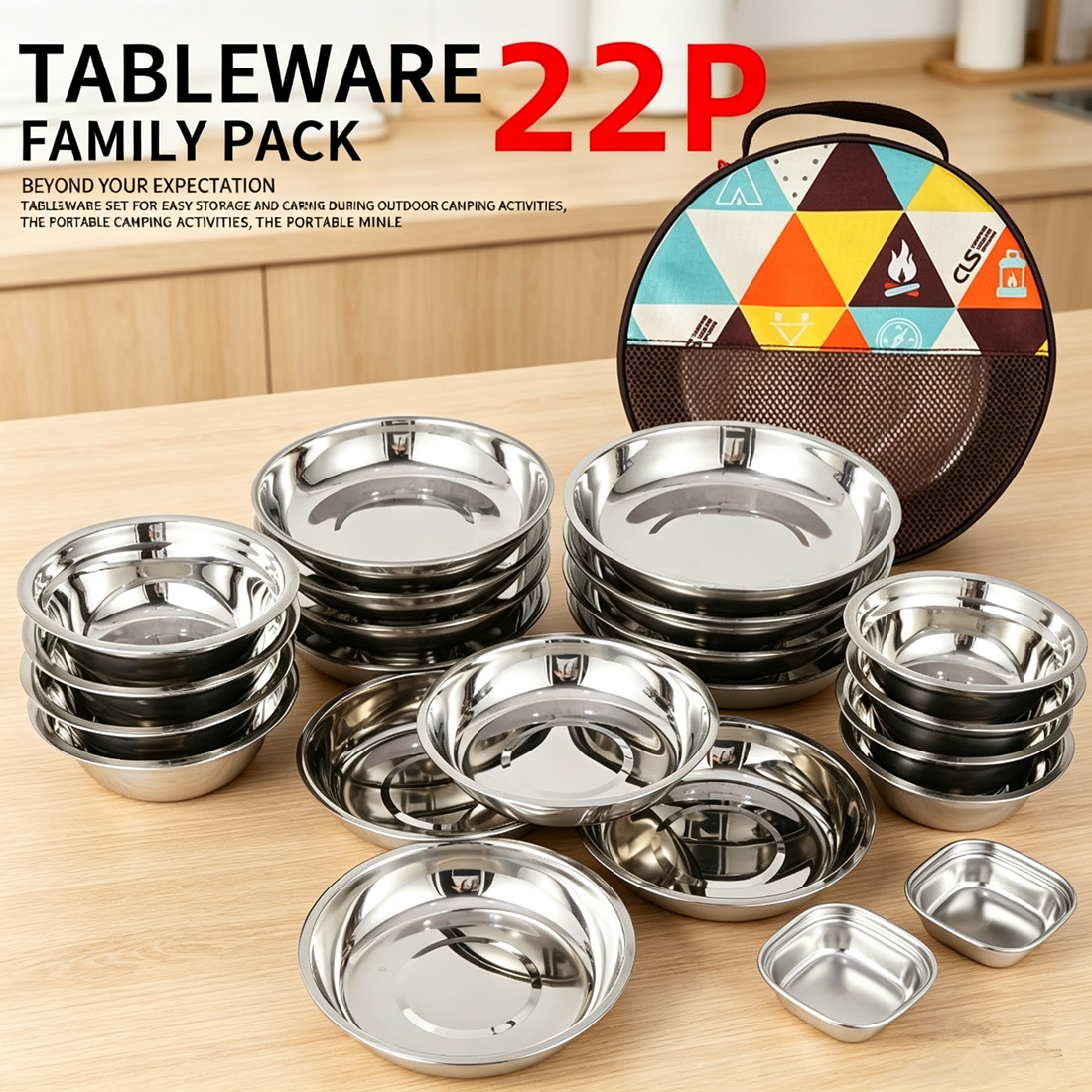 CLS Outdoor Camping 22pcs Dini - Camping Cooking Dining Set incelemesi ve fiyatı