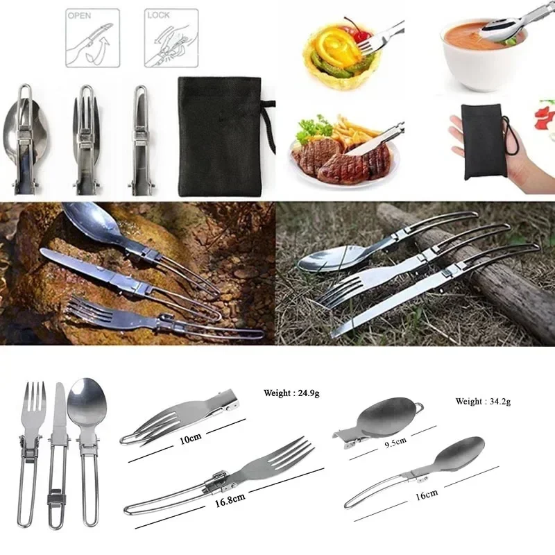 New Camping Pot  Portable Outd - Camping Cooking Knife Set incelemesi ve fiyatı