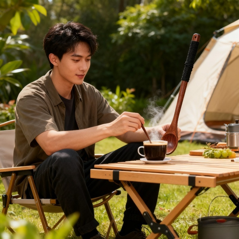 Wooden Dining Set Spoon Chopst - Camping Cooking Dining Set incelemesi ve fiyatı