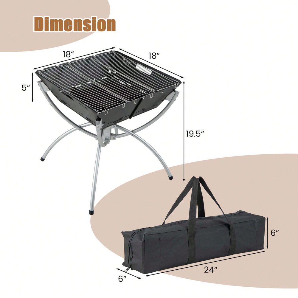 3In1 Portable Charcoal Grill F - Camp Grill Portable Folding incelemesi ve fiyatı