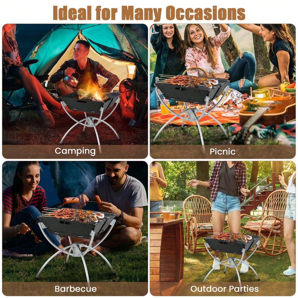 3In1 Portable Charcoal Grill F - Camp Grill Portable Folding incelemesi ve fiyatı