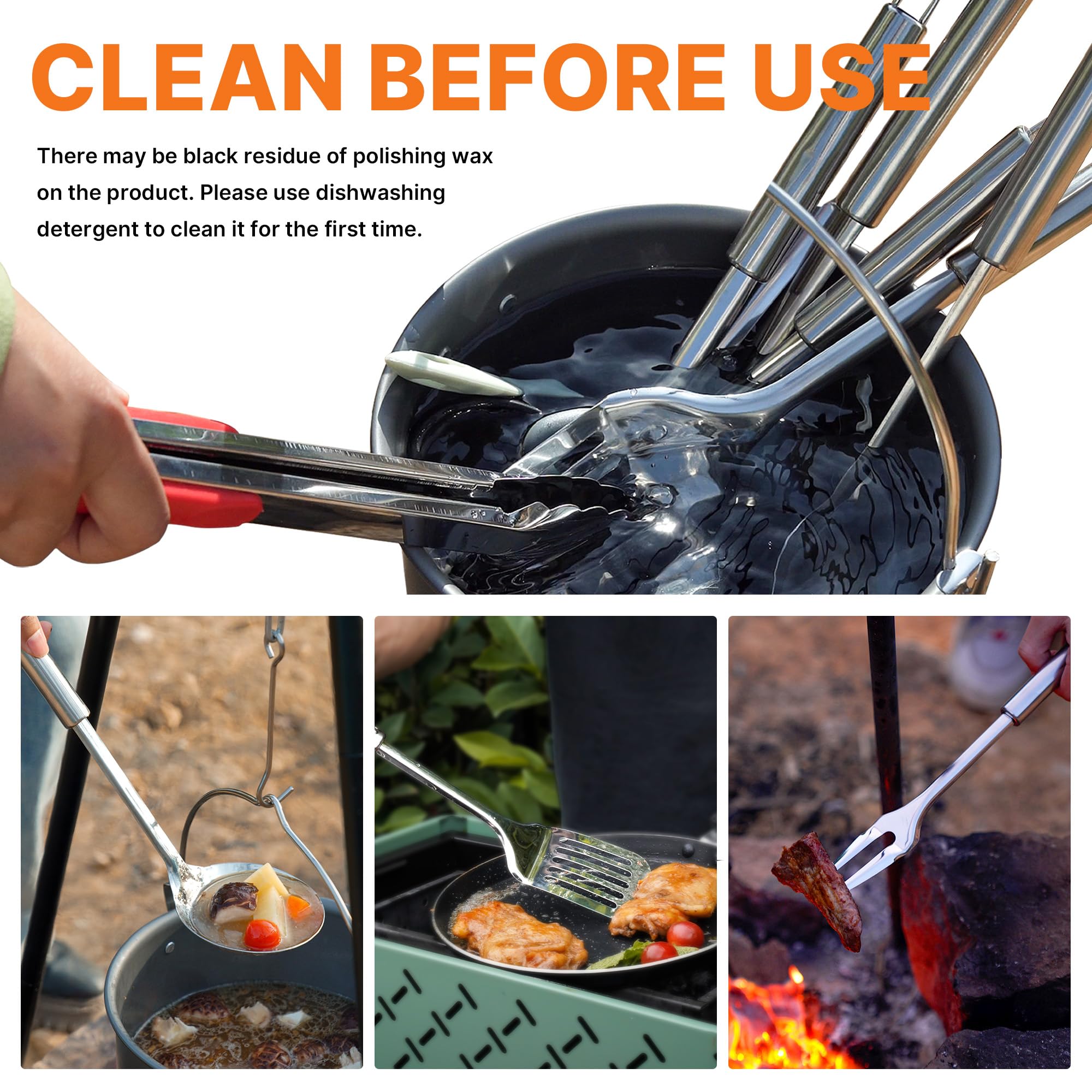 Camping Cooking Utensils Set C - Camping Cooking Set incelemesi ve fiyatı
