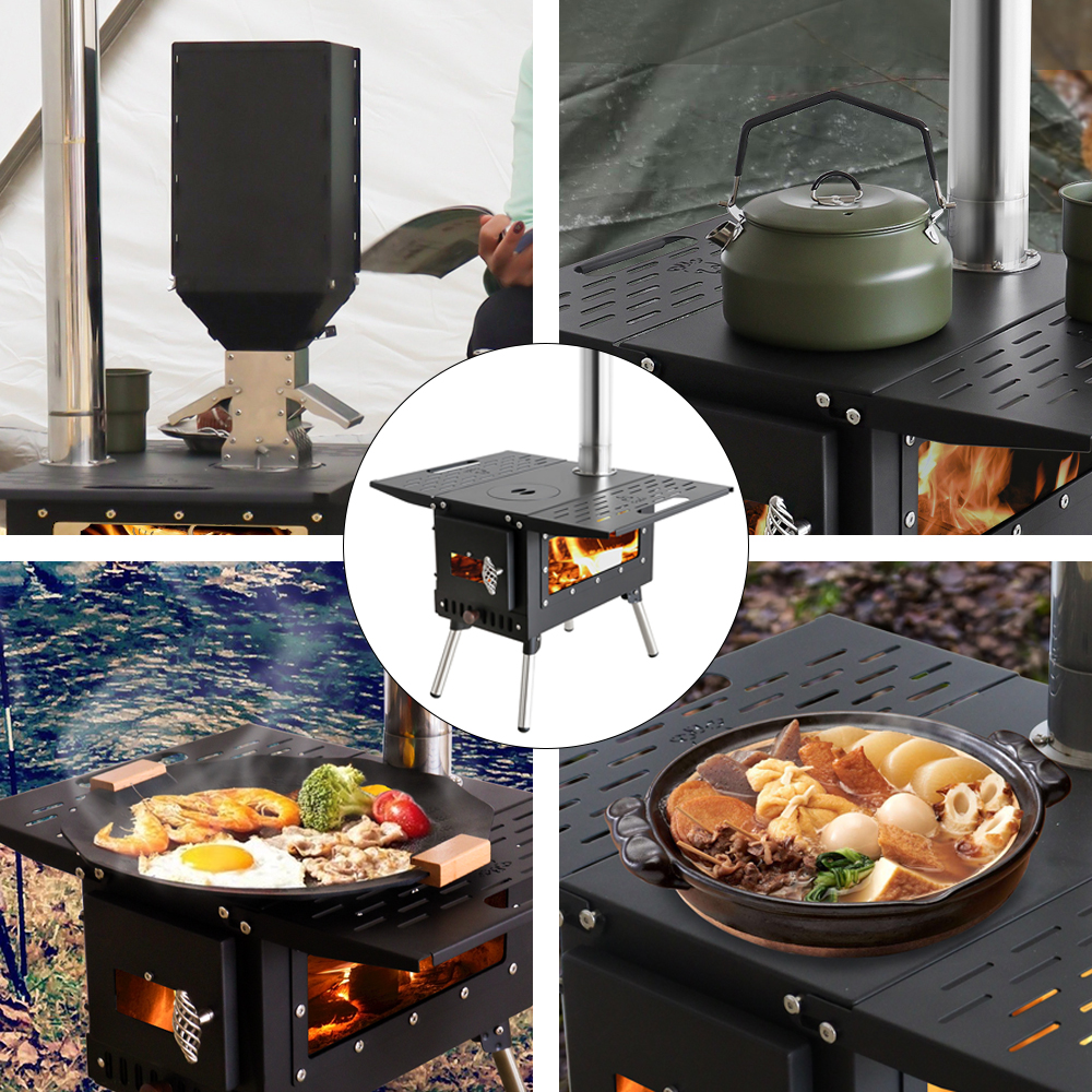 Portable Camping Wood Stove Fo - Camping Double Cooking Stove incelemesi ve fiyatı