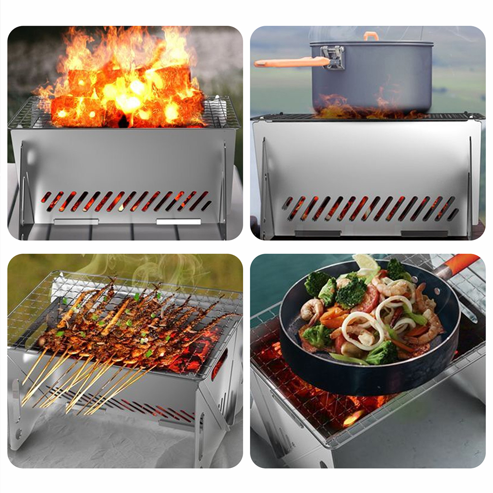 Camping Barbecue Stove with Gr - Camp Grill Portable Folding incelemesi ve fiyatı