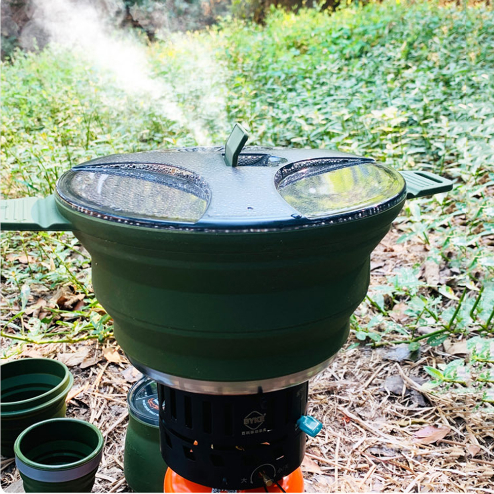 2.5L Silicone Folding Kettle C - Camping Cooking Hardware incelemesi ve fiyatı