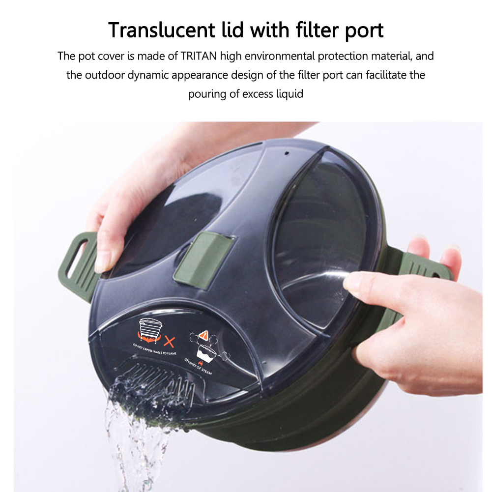 2.5L Silicone Folding Kettle C - Camping Cooking Hardware incelemesi ve fiyatı