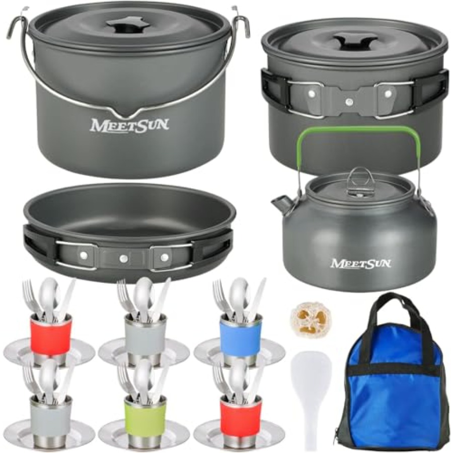 MEETSUN Camping Cookware Set - - Camping Cooking Set incelemesi ve fiyatı