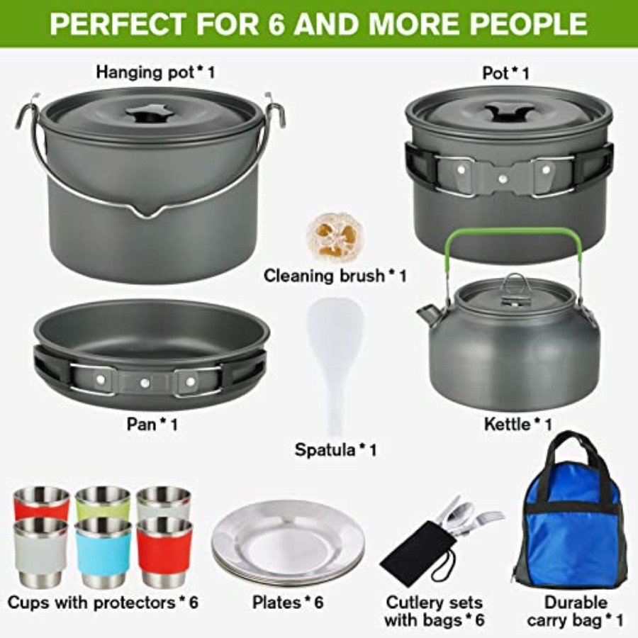 MEETSUN Camping Cookware Set - - Camping Cooking Set incelemesi ve fiyatı