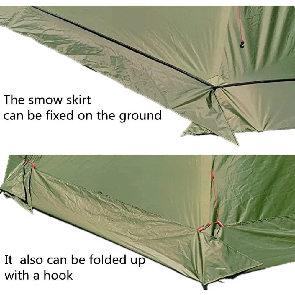New Pyramid Tent With Snow Ski - Camping Cooking Snow incelemesi ve fiyatı