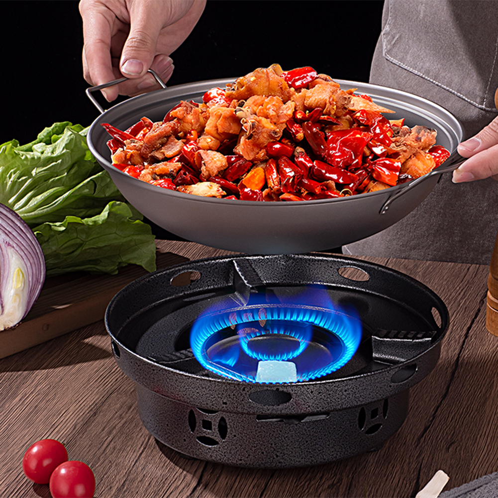 1.8L Titanium Wok Pan with Lid - Camping Double Cooking Stove incelemesi ve fiyatı