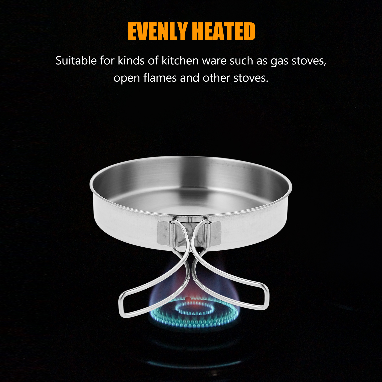 Portable Frying Pan Stainless  - Camping Cooking Hardware incelemesi ve fiyatı
