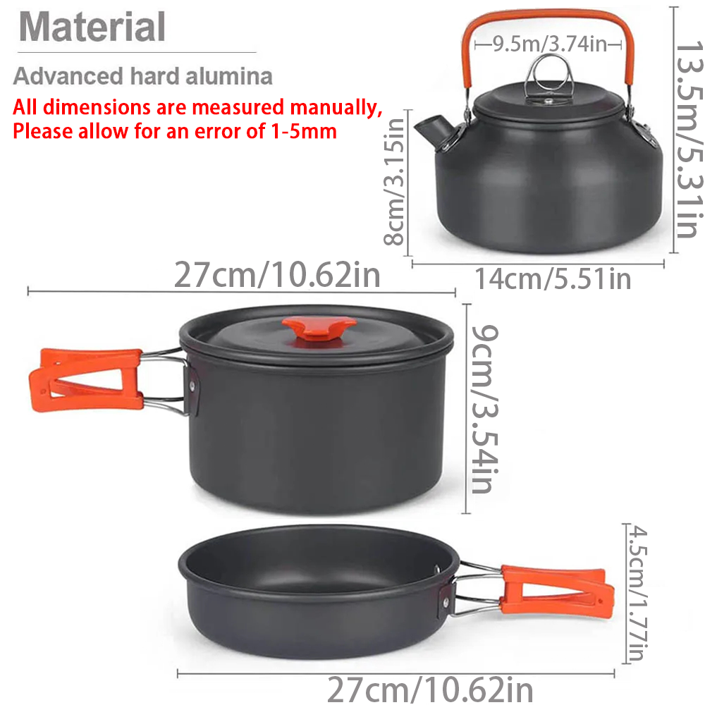 1pcs/1set Camping Cookware Kit - Camping Cooking Recipes incelemesi ve fiyatı
