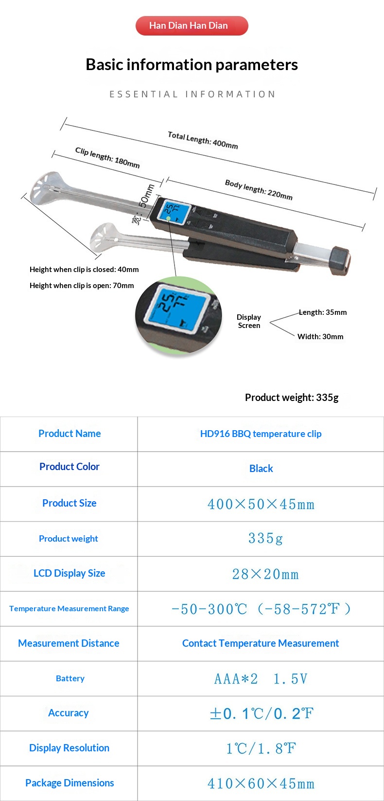 For Grilling Camping and Oven  - Meat Thermometer Camp incelemesi ve fiyatı