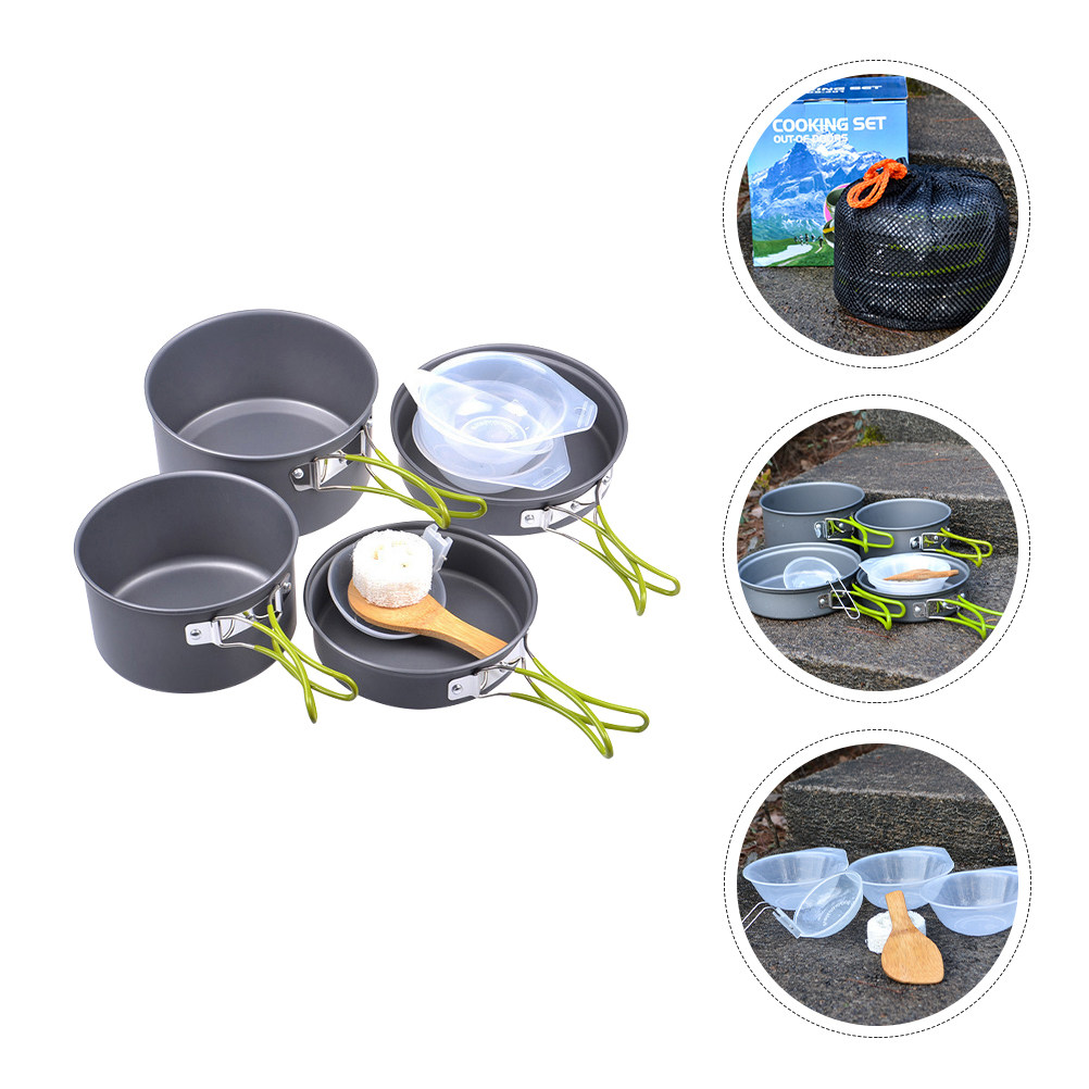 1Set Portable Camping Cookware - Camping Cooking Set incelemesi ve fiyatı