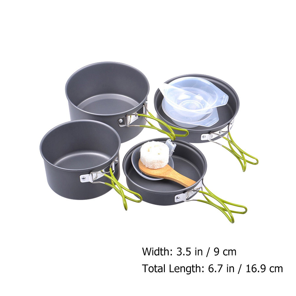 1Set Portable Camping Cookware - Camping Cooking Set incelemesi ve fiyatı