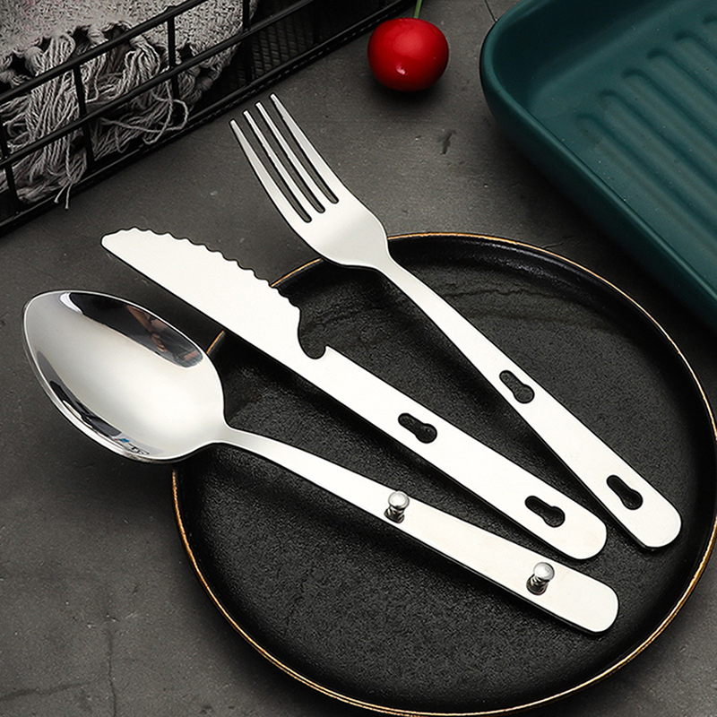 3pcs/set Portable Stainless St - Camping Cooking Knife Set incelemesi ve fiyatı