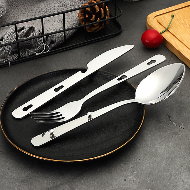 3pcs/set Portable Stainless St - Camping Cooking Knife Set incelemesi ve fiyatı