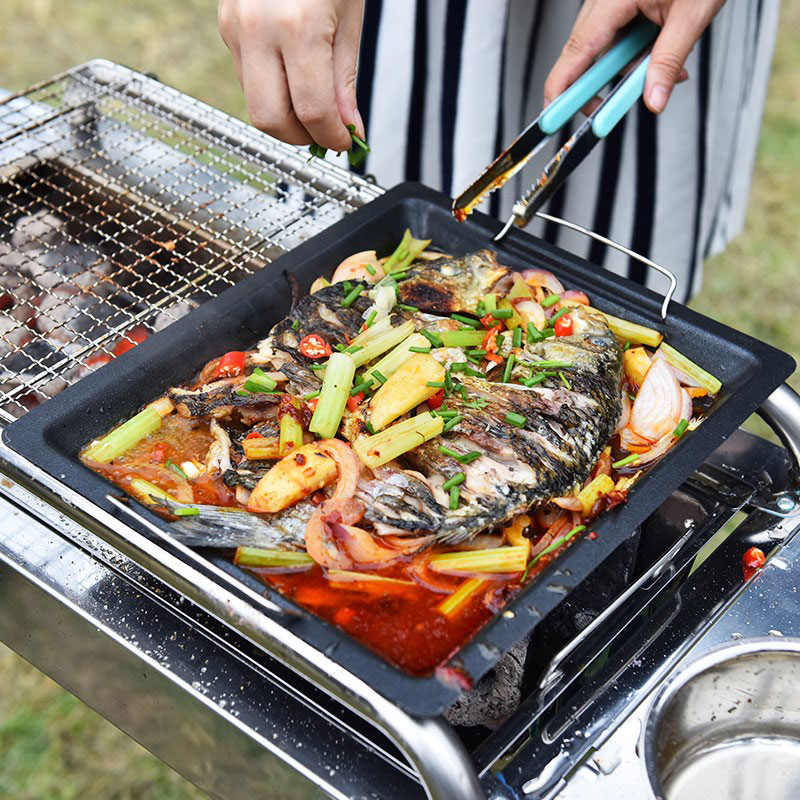 Outdoors Thick Square Grill Pa - Camping Cooking Hardware incelemesi ve fiyatı