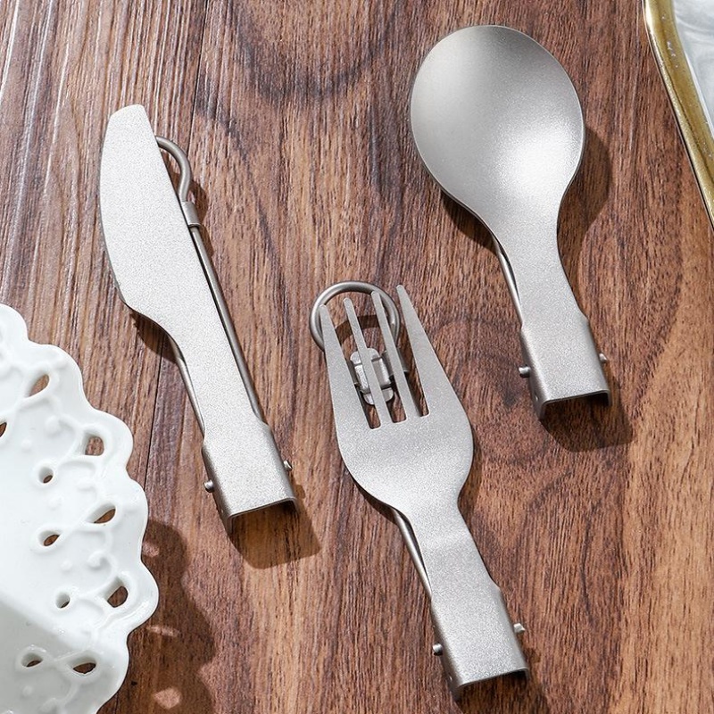 Titanium Foldable Utensil Set  - Camping Cooking And Cutlery Set incelemesi ve fiyatı