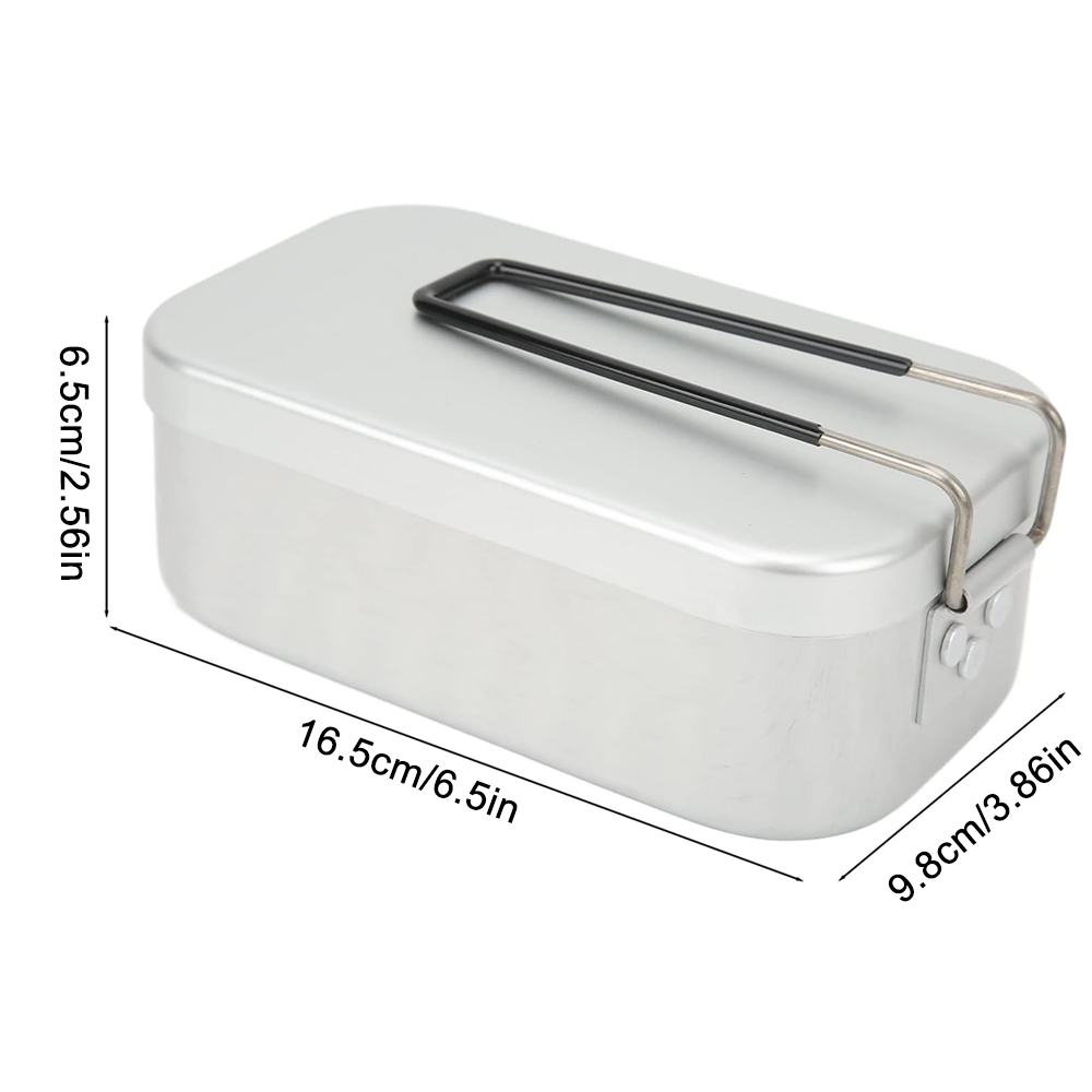 800ML Aluminum Lunch Boxes Out - Camping Cooking Kit Box incelemesi ve fiyatı