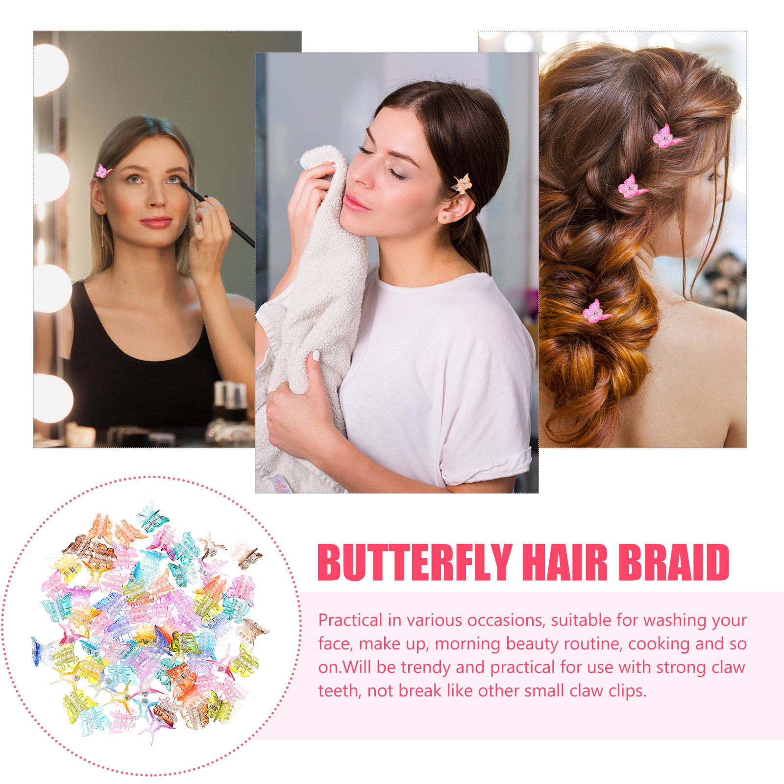 80Pcs Lovely Hair Clips Durabl - Camping Cooking Materials incelemesi ve fiyatı