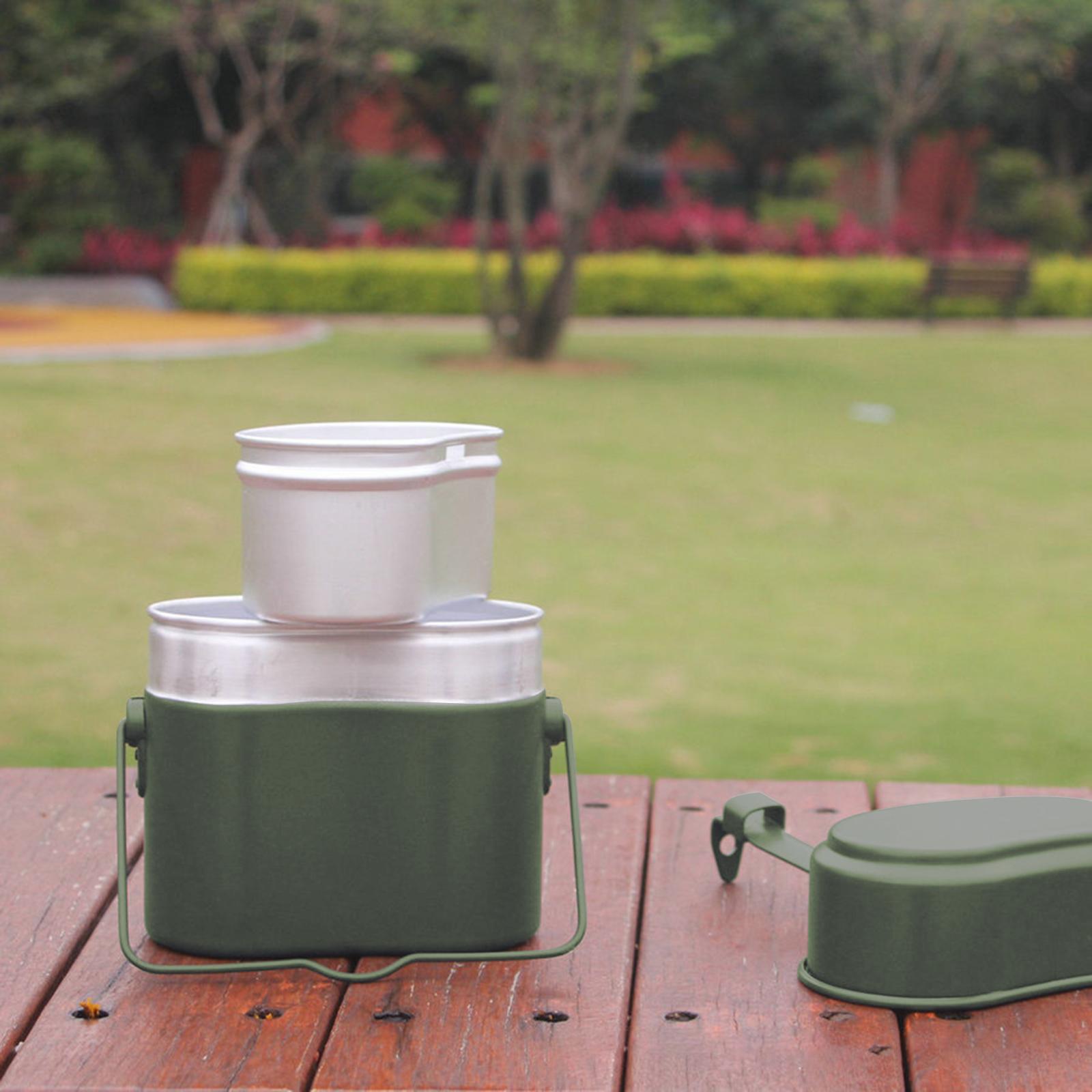 Lunch Box Mess Kit Pot and Pan - Camping Cooking Kit Box incelemesi ve fiyatı