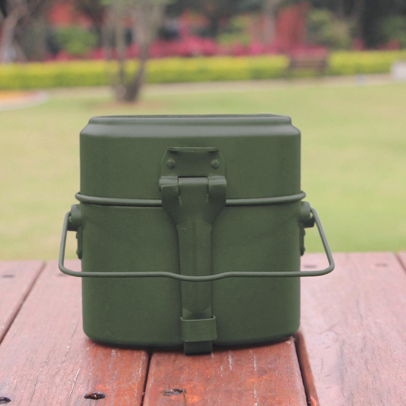 Lunch Box Mess Kit Pot and Pan - Camping Cooking Kit Box incelemesi ve fiyatı