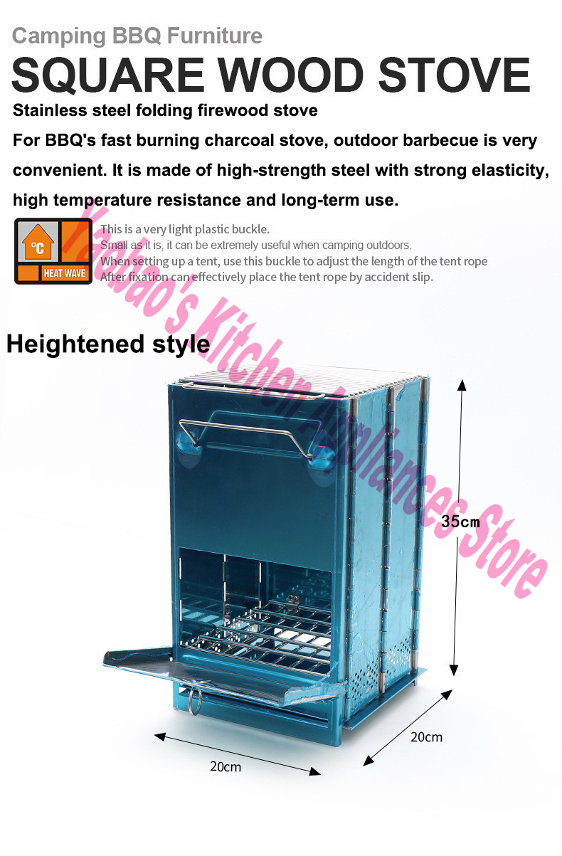 Wood Stove Outdoor Camping Equ - Camping Cooking Portable incelemesi ve fiyatı