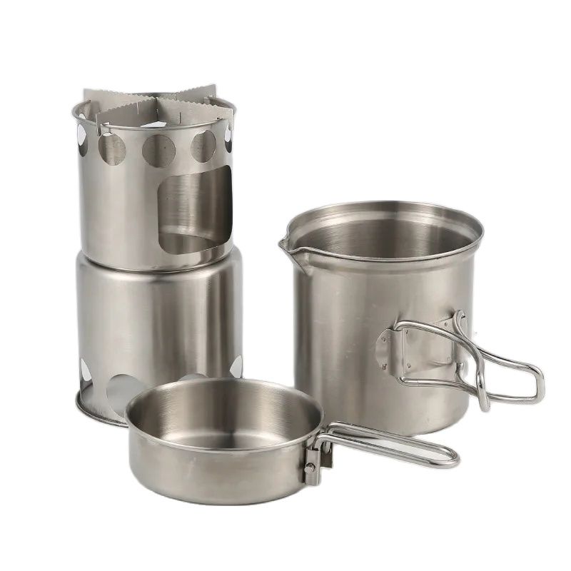 Camping Wood Stove Pot Set Pic - Camping Double Cooking Stove incelemesi ve fiyatı