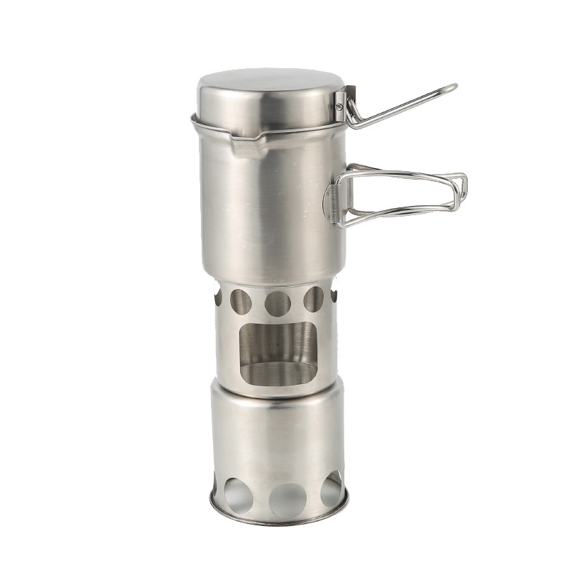 Camping Wood Stove Pot Set Pic - Camping Double Cooking Stove incelemesi ve fiyatı