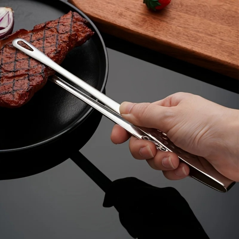 Stainless Steel BBQ Grill Tong - Camping Cooking Meat incelemesi ve fiyatı