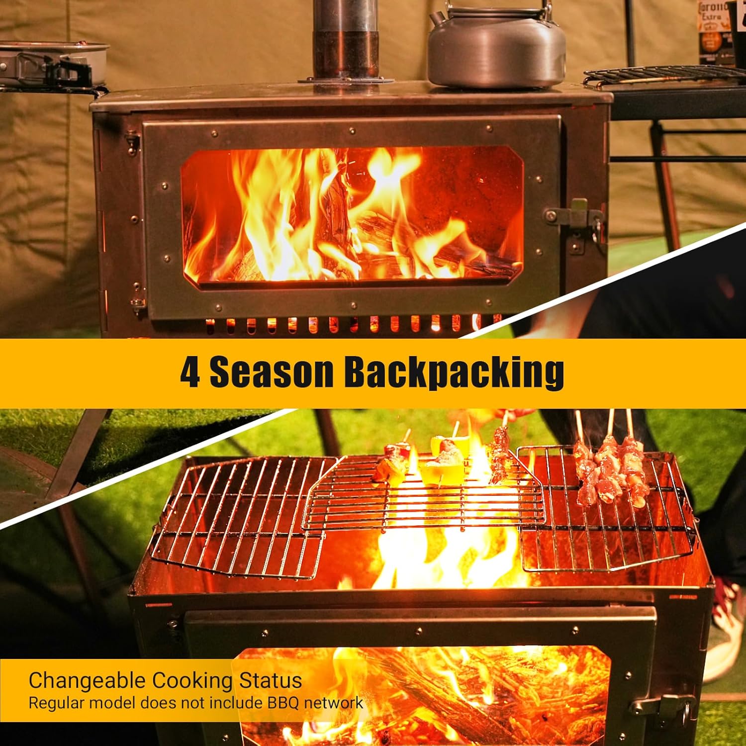 Hot Tent Stove, Wood Burning S - Camping Cooking Portable incelemesi ve fiyatı