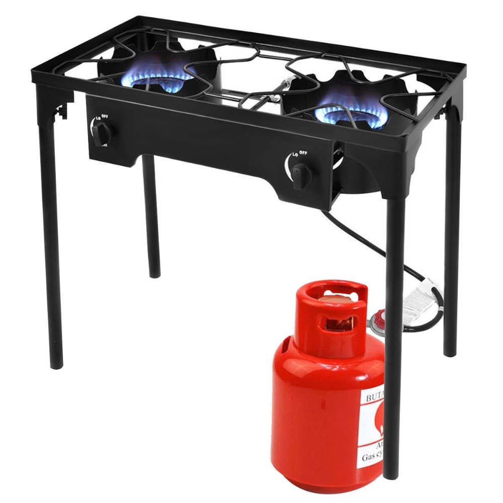 150000BTU Portable Propane Dou - Camping Double Cooking Stove incelemesi ve fiyatı