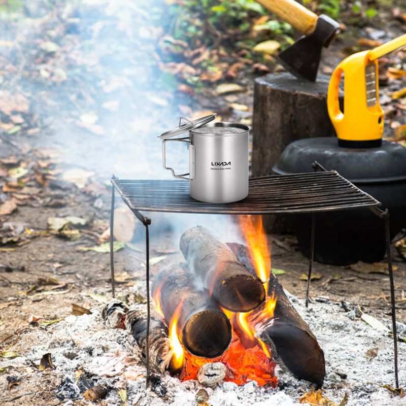 Lixada 750ml Cup Outdoor Stain - Camping Cooking And Cutlery Set incelemesi ve fiyatı