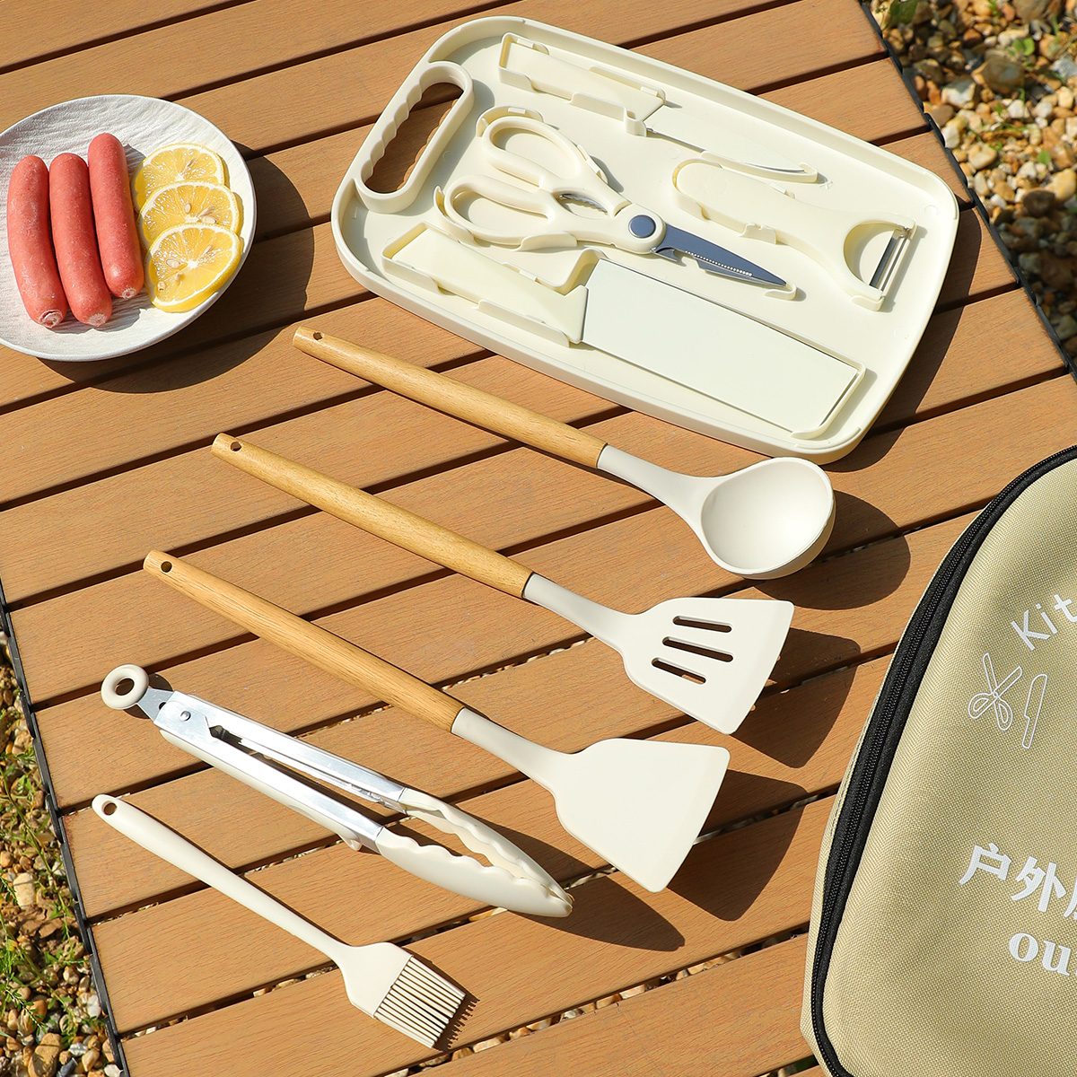 Portable Outdoor Picnic Set Kn - Camping Cooking Knife Set incelemesi ve fiyatı