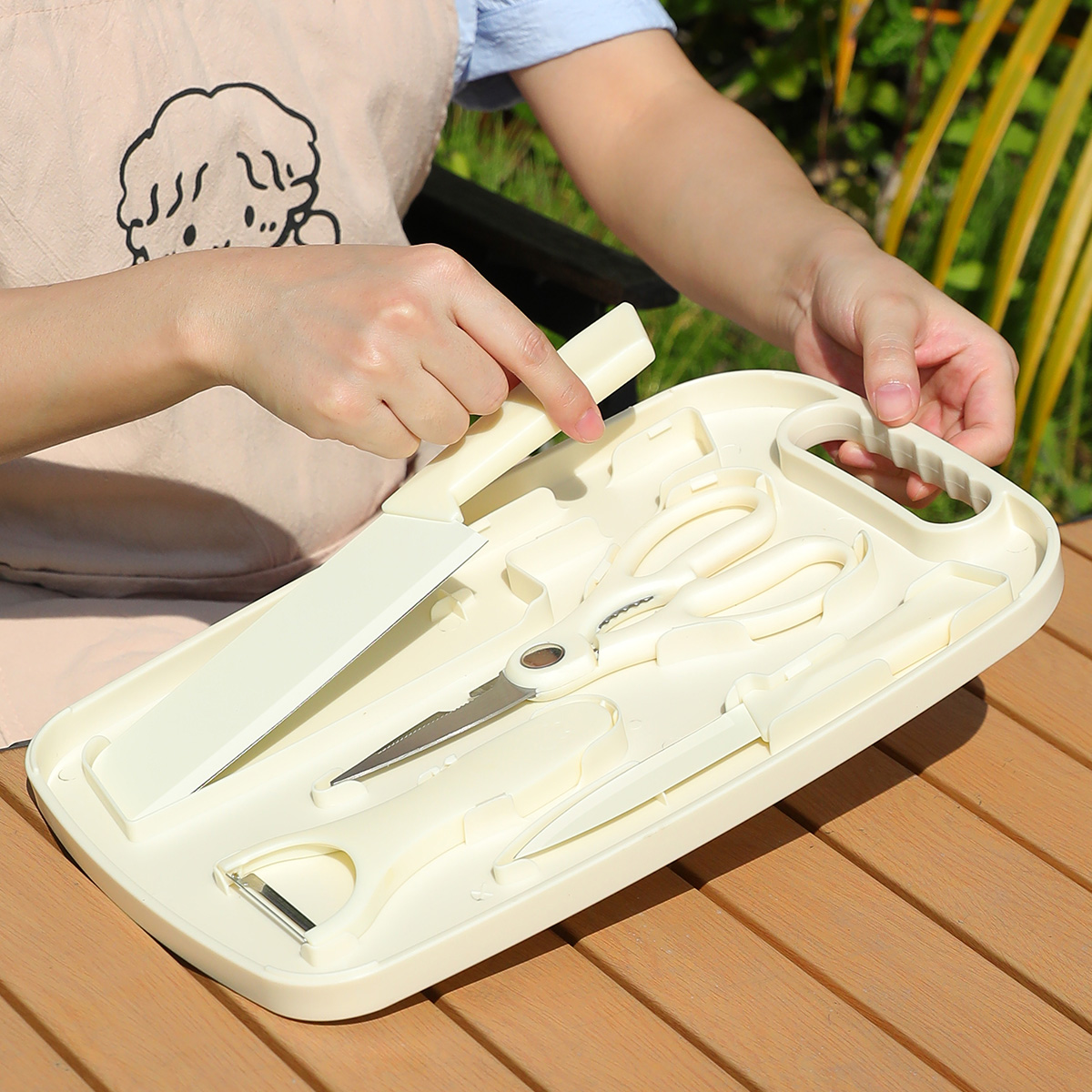 Portable Outdoor Picnic Set Kn - Camping Cooking Knife Set incelemesi ve fiyatı