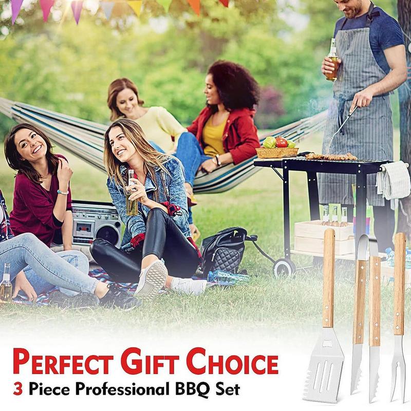 3pcs BBQ Utensils BBQ Grill To - Camping Cooking Accessories Set incelemesi ve fiyatı