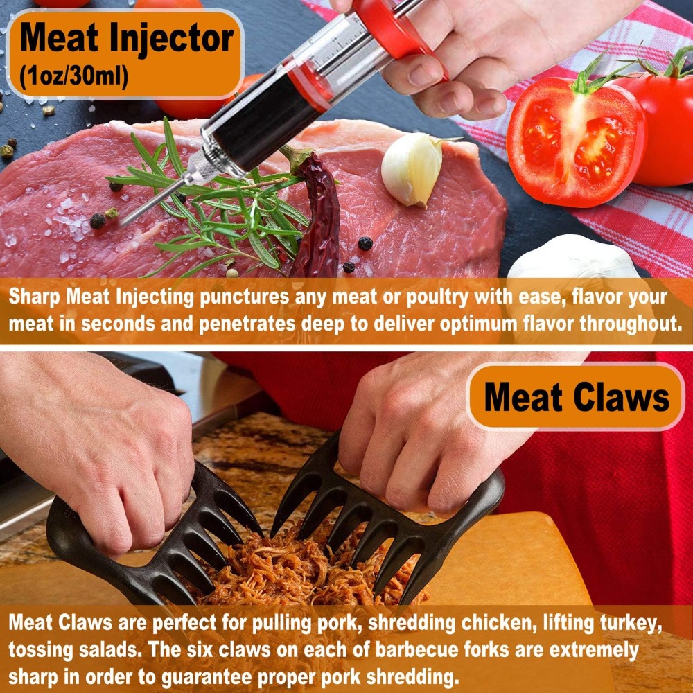 26Pcs BBQ Grill Accessories Se - Meat Thermometer Camp incelemesi ve fiyatı