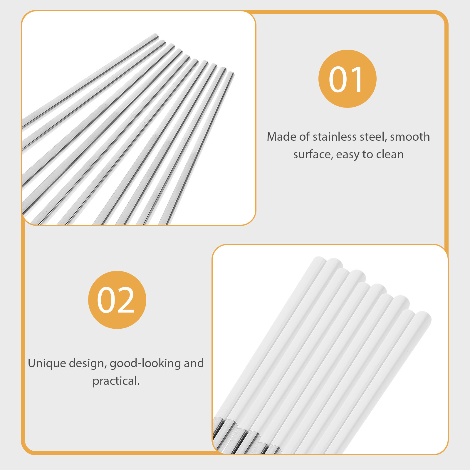 5Pairs Anti-Skid Stainless Ste - Camping Cooking Dining Set incelemesi ve fiyatı