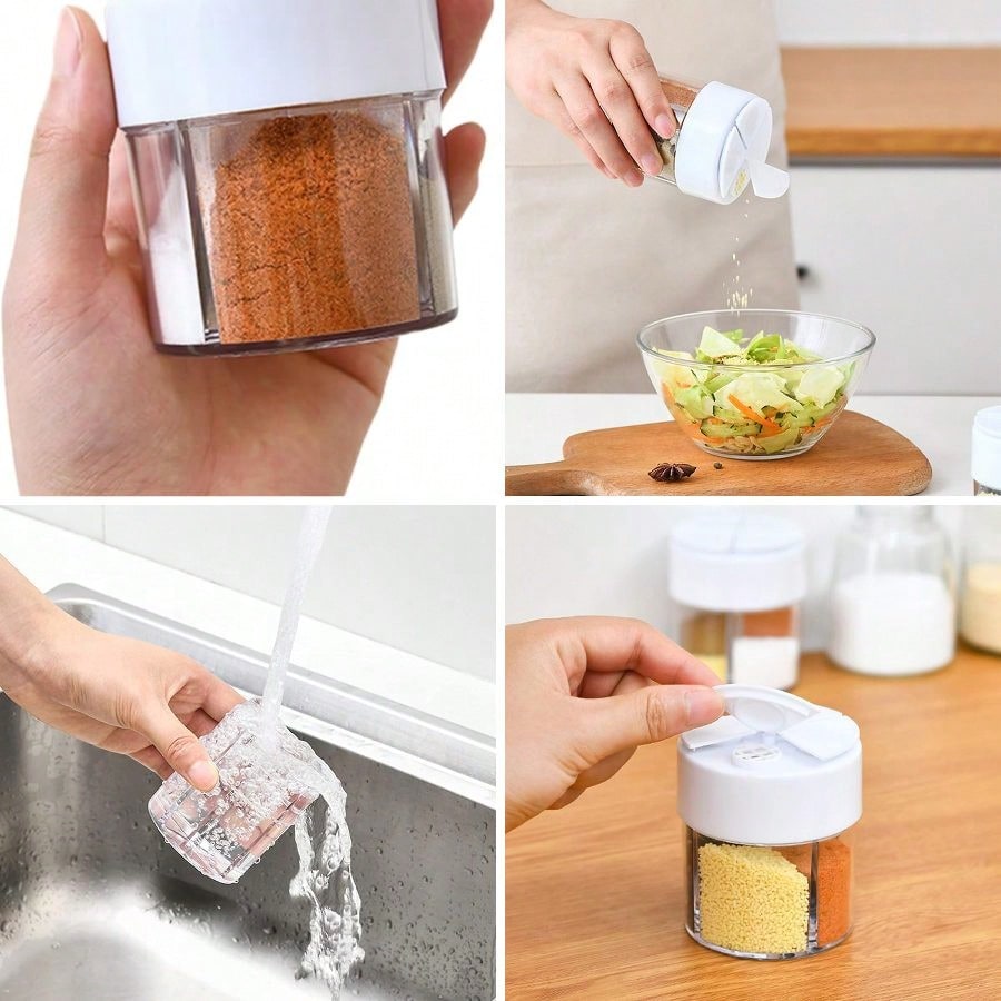 4-Grid Spice Jars, Salt Pepper - Camping Cooking Pack incelemesi ve fiyatı