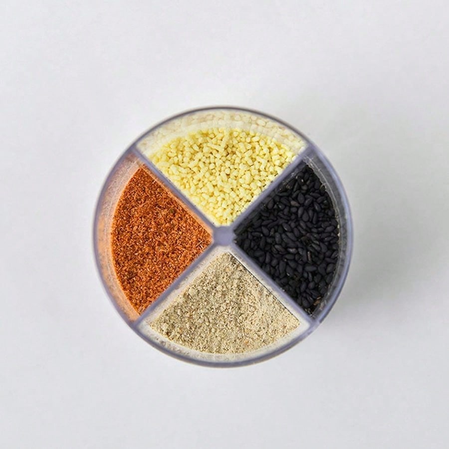 4-Grid Spice Jars, Salt Pepper - Camping Cooking Pack incelemesi ve fiyatı