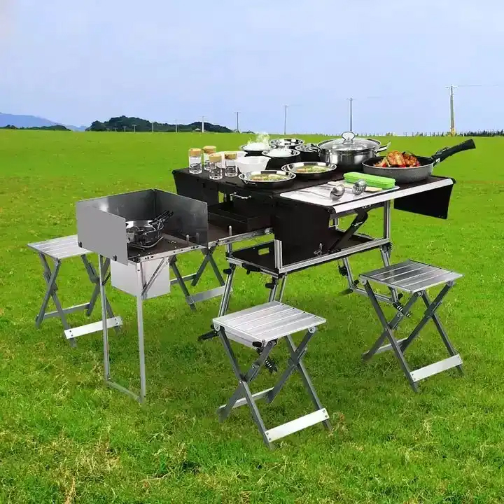 Portable Outdoor Folding Food  - Camping Cooking Dining Set incelemesi ve fiyatı
