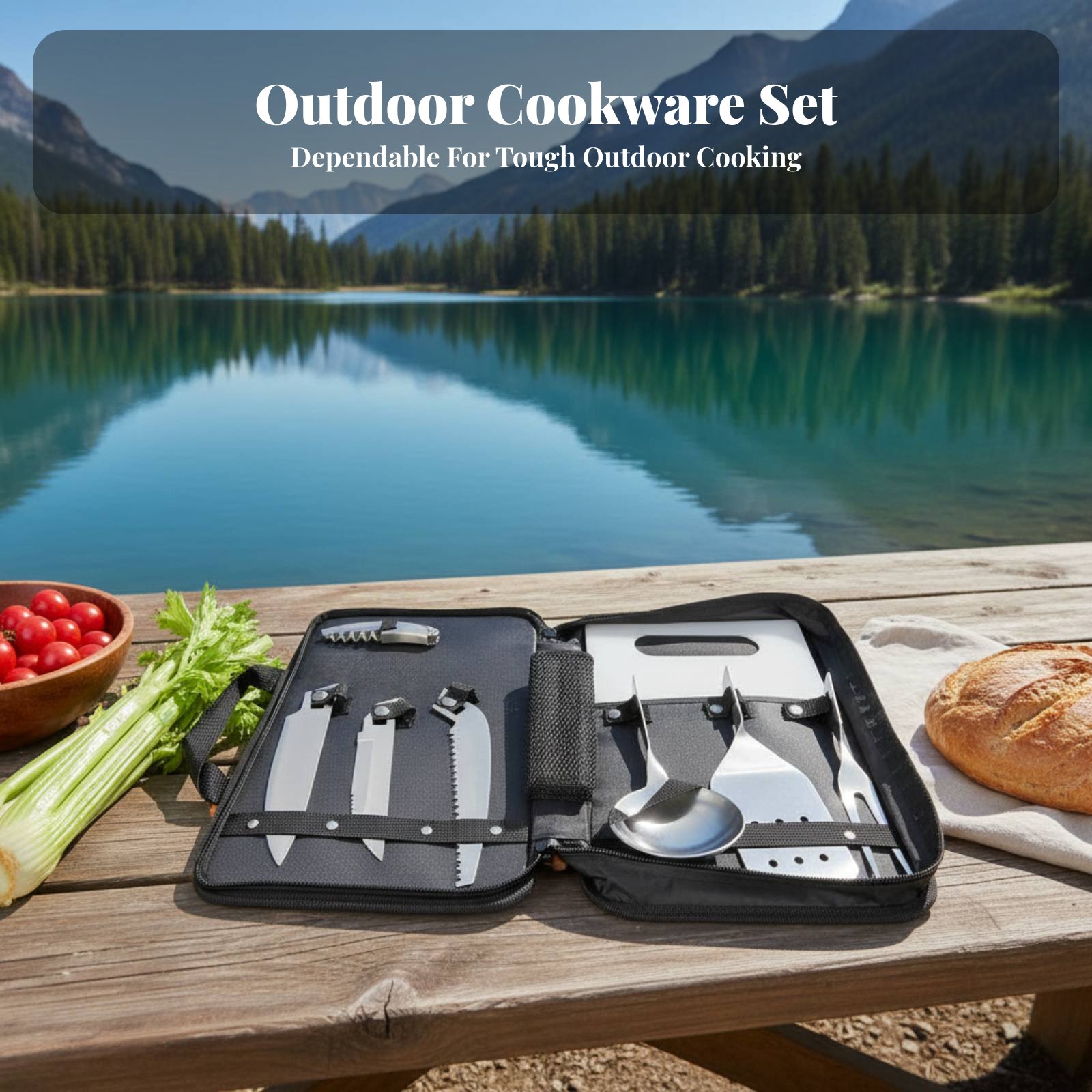 Outdoor Cooking Utensil Set, P - Camping Cooking Knife Set incelemesi ve fiyatı