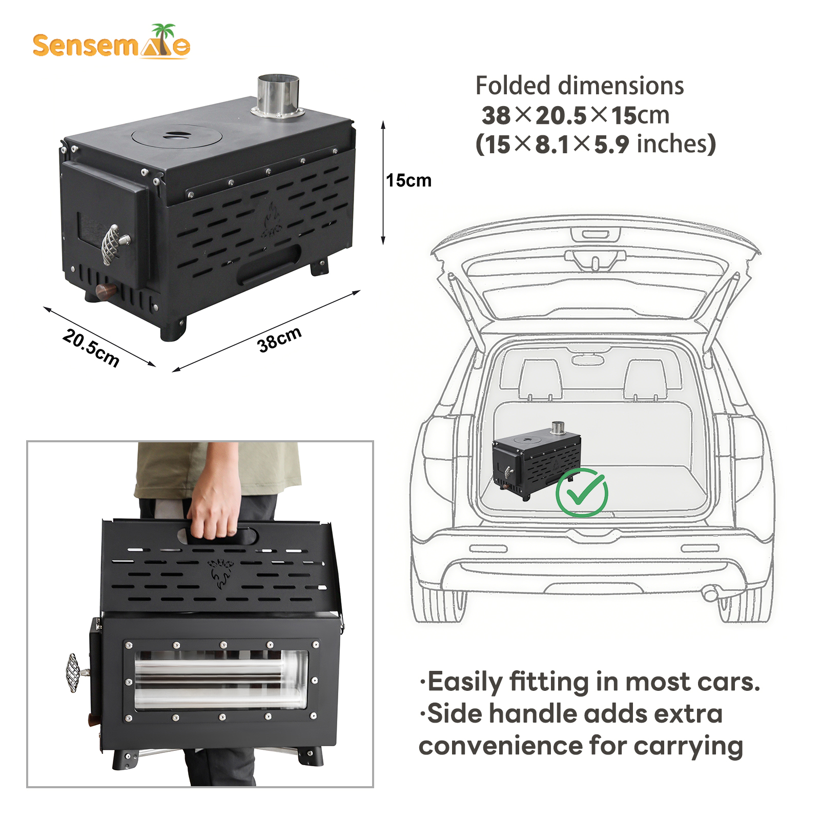 Pellet Stove Camping Stainless - Camp Grill Portable Folding incelemesi ve fiyatı