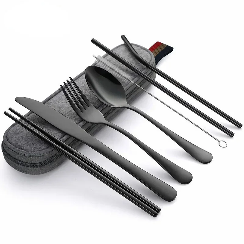 8Pcs/set Tableware Reusable Tr - Camping Cooking And Cutlery Set incelemesi ve fiyatı